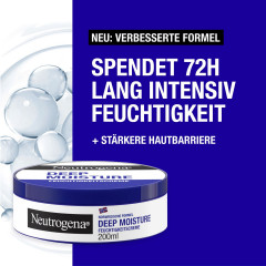Neutrogena Feuchtigkeitscreme Norwegische Formel Deep Moisture, 200 ml, Neutrogena Deep Moisture Увлажняющий крем для сухой кожи тела с технологией Pro-Ceramide, 200 мл