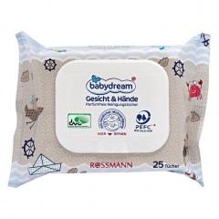 babydream Gesicht &amp; Hande parfumfreie Средство для купанияstucher 25 Stuck