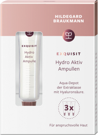 Hildegard Braukmann EXQUISIT Hydro Aktiv Ampullen, 15 ml, Hildegard Braukmann ампульный концентрат для лица для зрелой и обезвоженной кожи, для женщин, 15 мл