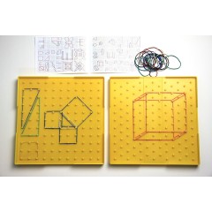 Wissner aktiv lernen Geometriebrett gross doppelseitig gelb Доска для геометрии большая двусторонняя желтая