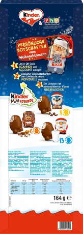 kinder Mini Friends Adventskalender, Адвент-календарь 51см х 18см kinder Mini Friends, 24 шоколада, 164 г
