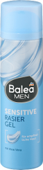 Balea MEN Rasiergel Sensitive, 200 ml, Гель Sensitive для мягкого бритья чувствительной кожи с алоэ вера, 200 мл