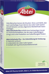 Abtei Artischocke Plus Leber und Galle 30 Kapseln (23 g), Abtei Капсулы с артишоком и оливковым маслом для поддержки печени, желчевыделения и переваривания жиров, 30 капсул (23 г)
