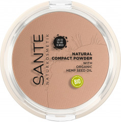 SANTE Natural Compact Powder 02 Neutral Beige, 9 g, Санте Компактная пудра Natural, оттенок 02 Neutral Beige, нейтральный бежевый, 9 г