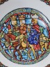 DE LIMOGES Коллекционная тарелка "Рождественский Витраж: Волхвы, ведомые звездой", сертификат BA-137, 21 см, Франция, 1982г.