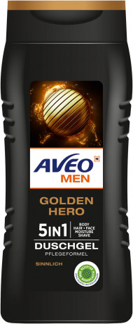 AVEO MEN 5in1 Duschgel Golden Hero 300 ml, Мужской гель для душа MEN Golden Hero 5 в 1, 300 мл
