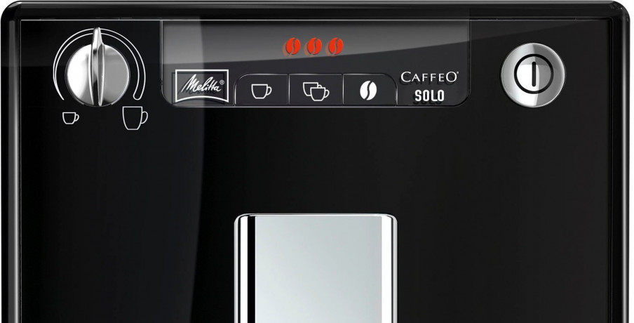 Melitta Melitta Kaffeevollautomat Solo E950-101, schwarz, Perfekt fur Cafe creme Espresso, nur 20cm breit Полностью автоматическая кофемашина Melitta Solo E950-101, черная, идеально подходит для приготовления крем-эспрессо в кафе, ширина всего 20 см.