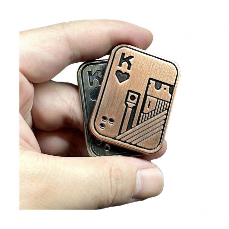 Vicabo Metall Poker Fidget Slider Spielzeug Geschicklichkeitsspiele fur Kinder Игры мастерства игрушки слайдера непоседы покера металла для детей