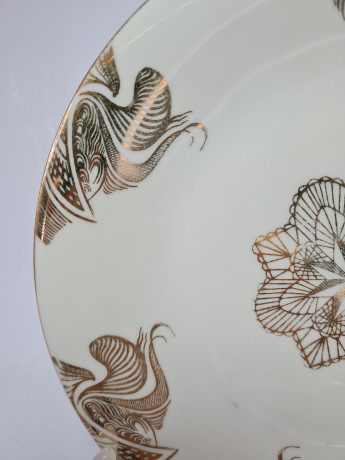 Bavaria Чайное трио с позолоченным рисунком, Германия, 1960-70гг.