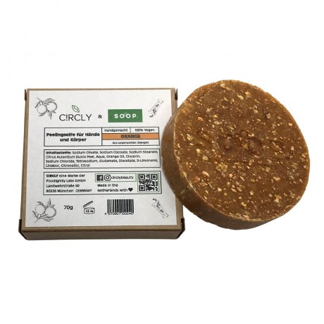 C!RCLY Peelingseife Orange 70 g Отшелушивающее мыло Апельсин 70 г