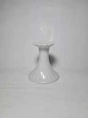 Limoges France Белый фарфоровый подсвечник, 10см x 9,5см, Франция, 1960-70гг.