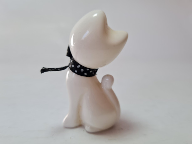 Винтажная фигурка "Кошечка с бантиком", 3.5см x 6.6см, Германия, 1960-70гг.