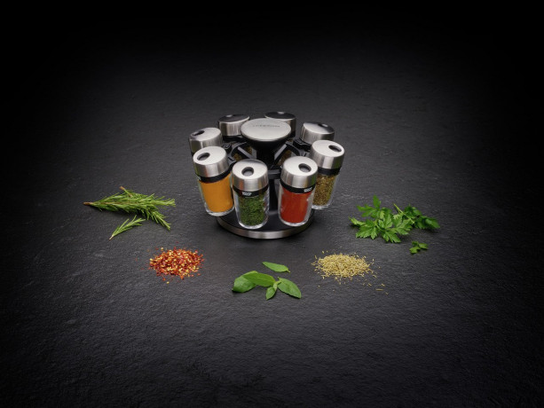 Cole & Mason Coleamp;Mason 8er Gewucrzkarussell silber Карусель для специй Coleamp;Mason 8