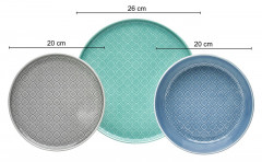 Van Well Van Well Kombiservice 24-tlg. MODENA multicolour Комбинированный сервиз Van Well 24 шт. МОДЕНА