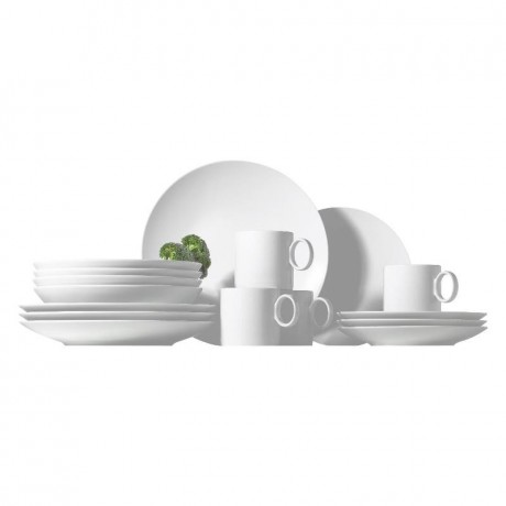 Thomas Thomas Loft Weiss Kombi-Set 4 Personen mit Becher 16-tlg. Комбинированный набор Thomas Loft Weiss на 4 персоны с кружкой из 16 предметов.