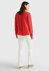 Tommy Hilfiger STRIPE V-NECK REGULAR FIT  Blouse rope stp fireworks ПОЛОСКА С V-ОБРАЗНЫМ ВЫРЕЗОМ REGULAR FIT Блузка веревочный фейерверк