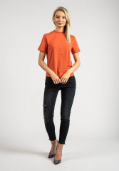 Tommy Hilfiger LOLA HIGH Basic T-shirt orange LOLA HIGH Базовая футболка апельсин