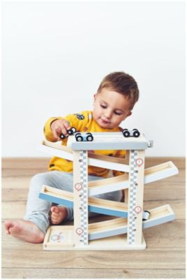 mamabrum Autorennbahn Holz mit 4 Fahrzeuge Auto Rennbahn Kinderspielzeug Автомобильная гоночная трасса деревянная с 4 автомобилями автомобильная гоночная трасса детская игрушка