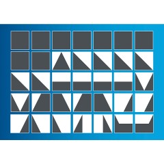 Hubelino Tangram Lernspiel mit Bauklotzen 410061 Обучающая игра Tangram со строительными блоками 410061