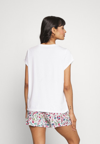 Tommy Hilfiger SHORT SLEEVE  SET Pyjamas white  КОМПЛЕКТ С КОРОТКИМ РУКАВОМ Пижамы белый