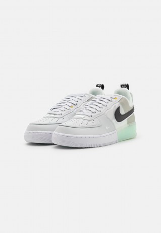 Nike Sportswear AIR FORCE 1 REACT UNISEX Sneaker low photon dust/white/mint foam/olive aura/vivid green/particle grey AIR FORCE 1 REACT UNISEX Низкие кроссовки женские фотонная пыль/белый/мятная пена/оливковая аура/ярко-зеленый/серая частица