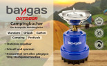 baygas baygas Gaskocher Baygas Campingkocher,Metallkorper Blau,1- Flammig fur Camping/Outdoor Газовая плита Baygas Походная печь Baygas, металлический корпус, синий, 1 пламя для кемпинга/улицы