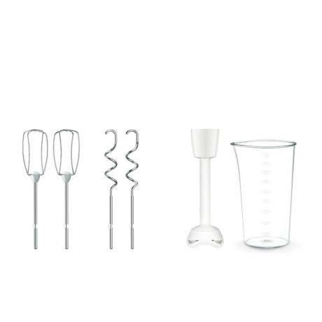 Tefal Tefal Stabmixer Prep'Mix+ HT461138 Handmixer 500 W Weiss  Погружной блендер Tefal Prep&#39;Mix+ HT461138 ручной миксер 500 Вт белый