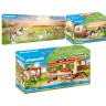 PLAYMOBIL 3er Set: 71000 2x Island Ponys mit Fohlen + 70998 Ponykutsche + 70510 Ponycamp-Ubernachtungswagen Набор из 3 предметов: 71000 2 исландских пони с жеребятами + 70998 повозка для пони + 70510 повозка для ночевки в лагере пони