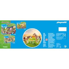 PLAYMOBIL 3er Set: 71000 2x Island Ponys mit Fohlen + 70998 Ponykutsche + 70510 Ponycamp-Ubernachtungswagen Набор из 3 предметов: 71000 2 исландских пони с жеребятами + 70998 повозка для пони + 70510 повозка для ночевки в лагере пони