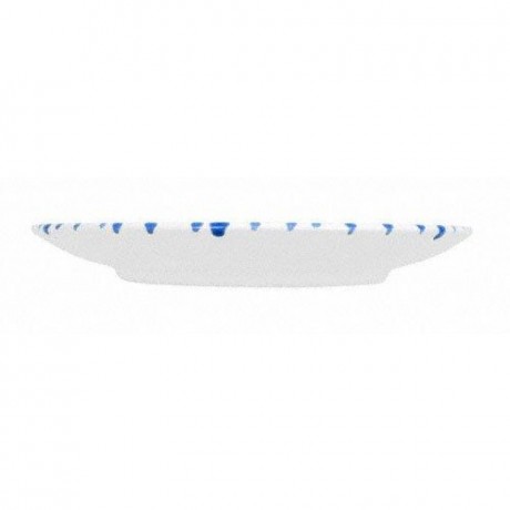 Gmundner Keramik Gmundner Keramik Blaugeflammt Dessertteller / Fruhstucksteller Cup d: 20 cm / h: 2,6 cm Керамическая десертная тарелка Gmundner с синим пламенем / тарелка для завтрака Чашка d: 20 см / высота: 2,6 см