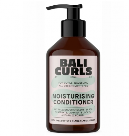 Bali Curls Moisturising Conditioner 250ml, Кондиционер для кудрявых волос Moisturising, увлажнение и мягкость, для кудрей и волн, без утяжеления, 250 мл