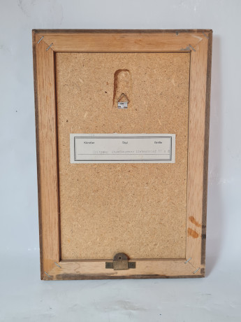 Картина винтажная "Перехваченное любовное письмо" Spitzweg, 34,5 x 23,5 см, Германия, 1960-70гг.