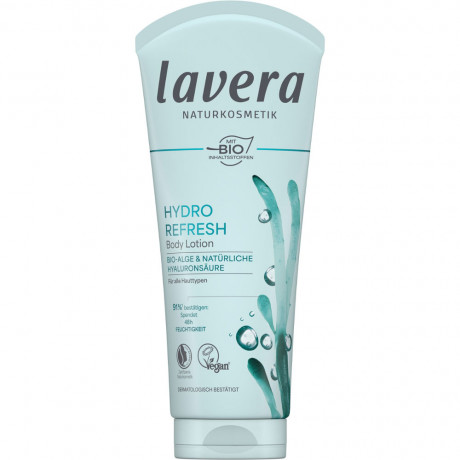 LAVERA Hydro Refresh Body Lotion, 200 ml, Лавера Лосьон для тела для интенсивного увлажнения и свежести, гиалуроновая кислота, 200 мл