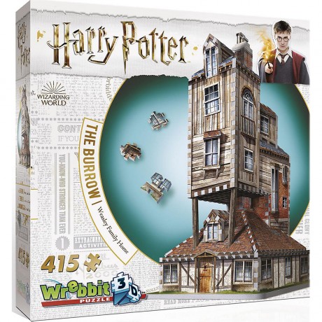Wrebbit Wrebbit 3D Puzzle 415 Teile Harry Potter Fuchsbau Пазл Wrebbit 3D 415 деталей Гарри Поттер Нора