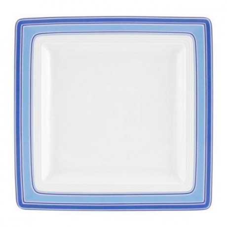 Friesland Friesland Jeverland Strand-Linie Speiseteller eckig 26x26 cm Friesland Jeverland Beach Line Квадратная тарелка 26x26 см