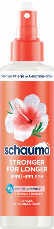 Schauma Spruehpflege Stronger for Longer, 200 ml, Schauma несмываемый укрепляющий спрей Stronger for Longer с гибискусом, розмарином и термозащитой, 200 мл