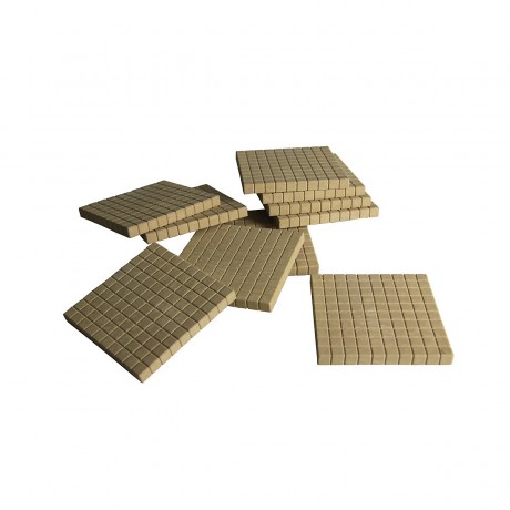 Wissner aktiv lernen Dienes Hunderterplatten naturfarben (10 Stuck) Сто тарелок Dienes натуральный цвет (10 шт.)