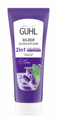 Guhl Silberglanz &amp; Pflege 2in1 Anti-Gelbstich Kur &amp; Spuelung, 200 ml, Guhl бальзам-маска 2 в 1 против желтизны для седых и светлых волос с экстрактом шалфея, 200 мл