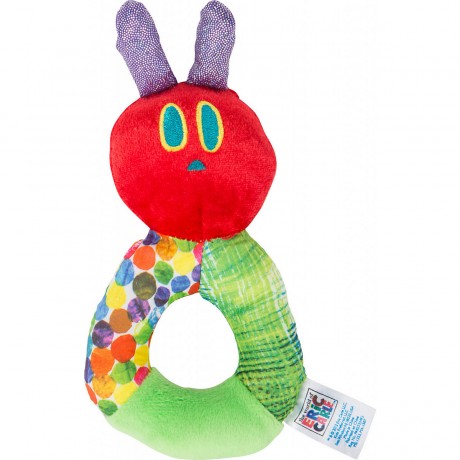 Small Foot Raupe Nimmersatt Plusch-Rassel Плюшевая погремушка "Очень голодная гусеница"