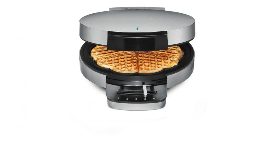 Rommelsbacher Rommelsbacher Waffelautomat WA 750, Waffeleisen silber/schwarz, 750 Watt silber/schwarz Вафельница Rommelsbacher WA 750, вафельница серебристый/черный, 750 Вт