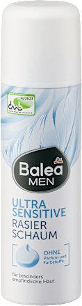 Balea MEN Rasierschaum Ultra Sensitive, 300 ml, Пена Ultra Sensitive для мягкого бритья без отдушки, 300 мл