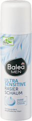 Balea MEN Rasierschaum Ultra Sensitive, 300 ml, Пена Ultra Sensitive для мягкого бритья без отдушки, 300 мл
