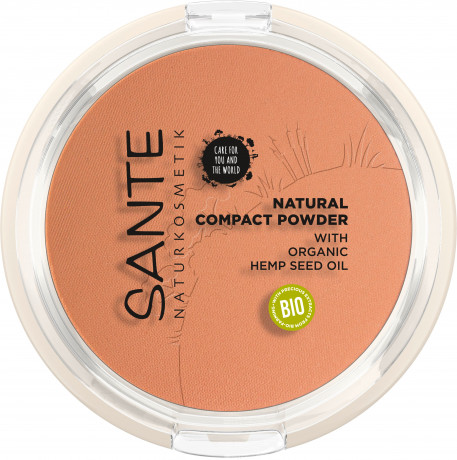 SANTE Natural Compact Powder 03 Warm Honey, 9 g, Санте Компактная пудра Natural, оттенок 03 Warm Honey, тёплый медовый, 9 г