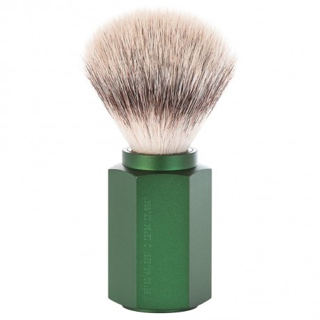 Muhle Hexagon Rasierpinsel Silvertip Firbre designed by Mark Braun Помазок с шестигранной головкой Silvertip Firbre, дизайн Марка Брауна