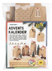 folia HYGGE DORF Adventskalender 2026, Набор folia Hygge Dorf для создания и наполнения адвент-календаря 2026, 24 домика