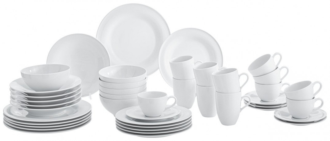 Seltmann Weiden Seltmann Weiden Kombiservice 42-tlg. BEAT Weiss Комбинированный сервиз Seltmann Weiden, 42 шт. БИТЬ