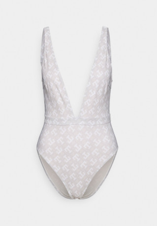 Tommy Hilfiger PLUNGE PRINT Swimsuit white ПРИНТ С ПОГРУЖЕННЫМ ПРИНТОМ Купальник белый