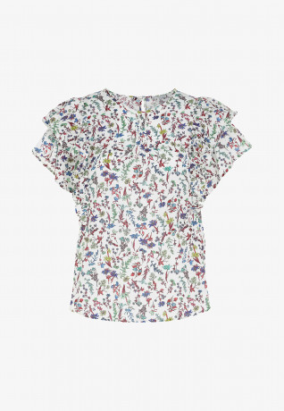 Tommy Hilfiger COASTAL FLORAL REGULAR FIT Blouse coastal floral ditsy spring lime COASTAL FLORAL REGULAR FIT Блуза прибрежный цветочный дитси весенний лайм