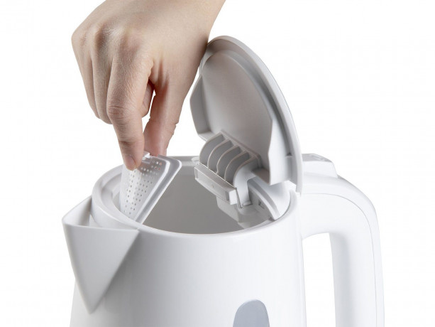 Domo Wasserkocher, 1.7 l, 2200 W, ohne Kabel elektrischer Teekocher Heisswasserbereiter schnell  leise, 360-Grad-Sockel fur Links- und Rechtshander gleichermassen geeignet Schwarz Чайник Domo, 1,7 л, 2200 Вт, без кабеля, электрочайник, чайник для горячей 