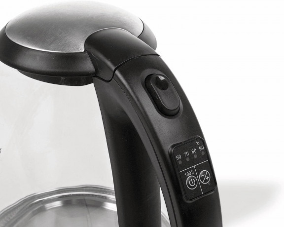 Tristar Tristar Wasserkocher WK-3502 LED Teekocher 1,7 Liter Elektrisch, 2200,00 W, Wasserstandsanzeige, LED Beleuctung, Edelstahl, Glas Чайник Tristar WK-3502 LED заварка 1,7 л электрический, 2200,00 Вт, индикатор уровня воды, светодиодная подсветка, не